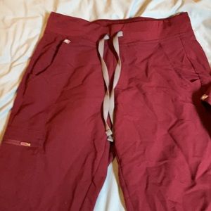 Figs Burgundy Zamora Joggers